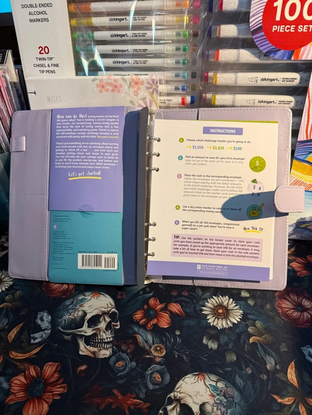 My 100 envelope savings challenge binder. New
